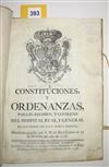 (MEXICO--1778.) Constituciones, y ordenanzas, para el regimen, y gobierno del Hospital Real, y General de los Indios.